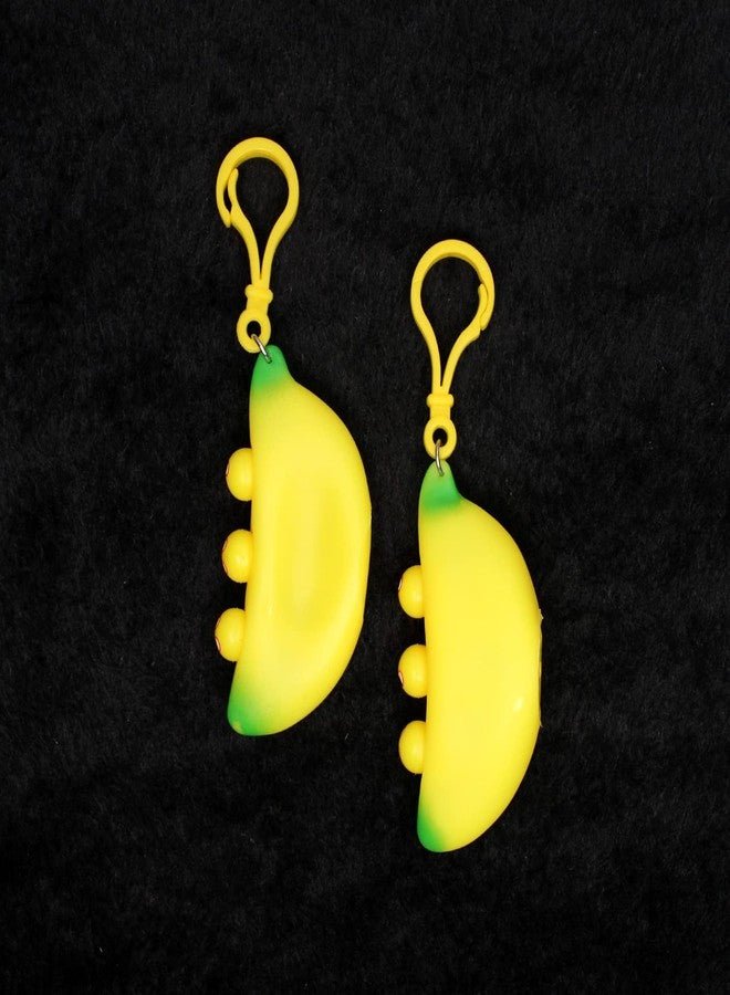 BOXO Banana Emoji Keychain for Kids and Adults Set Of 2 - Image 1